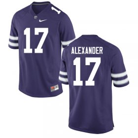 Sale - Purple Jonathan Alexander #17 Kansas State Men NCAA Official Football Jersey