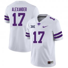 Sale - White Jonathan Alexander #17 Kansas State Men High School Classic Football Jersey