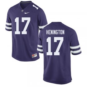 Sale - Purple Ryan Henington #17 Kansas State Men High School Alumni Football Jersey