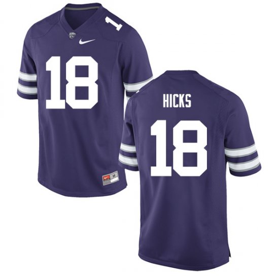 Sale - Purple Andrew Hicks #18 Kansas State Men College Alumni Football Jersey