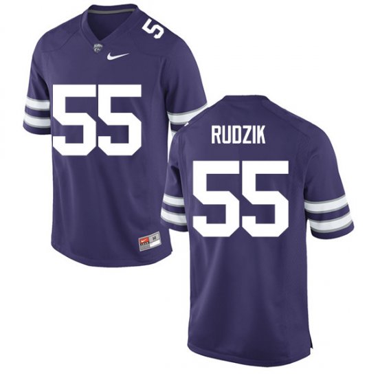 Sale - Purple Ian Rudzik #55 Kansas State Men University Classic Football Jersey