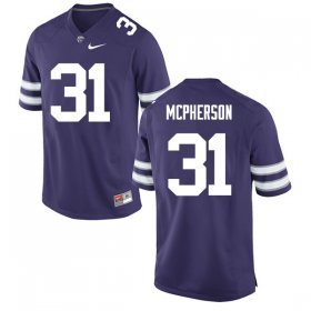 Sale - Purple Jahron McPherson #31 Kansas State Men University Alumni Football Jersey