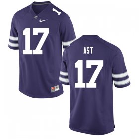 Sale - Purple Nick Ast #17 Kansas State Men NCAA Classic Football Jersey