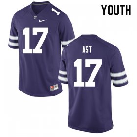 Sale - Purple Nick Ast #17 Kansas State Youth NCAA Alumni Football Jersey