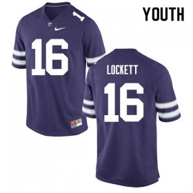 Sale - Purple Tyler Lockett #16 Kansas State Youth University Classic Football Jersey